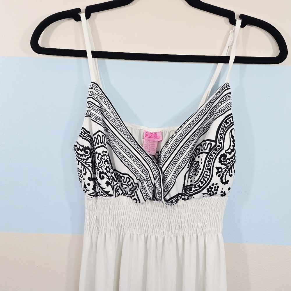 She's Cool Elegant Black and White Maxi Dress - Picture 4 of 9